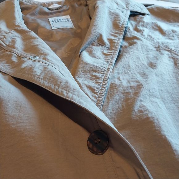 Men's Kenneth Barnard Tan Nylon Trench/Rain Coat with Storage Tote - One Size - Picture 5 of 7